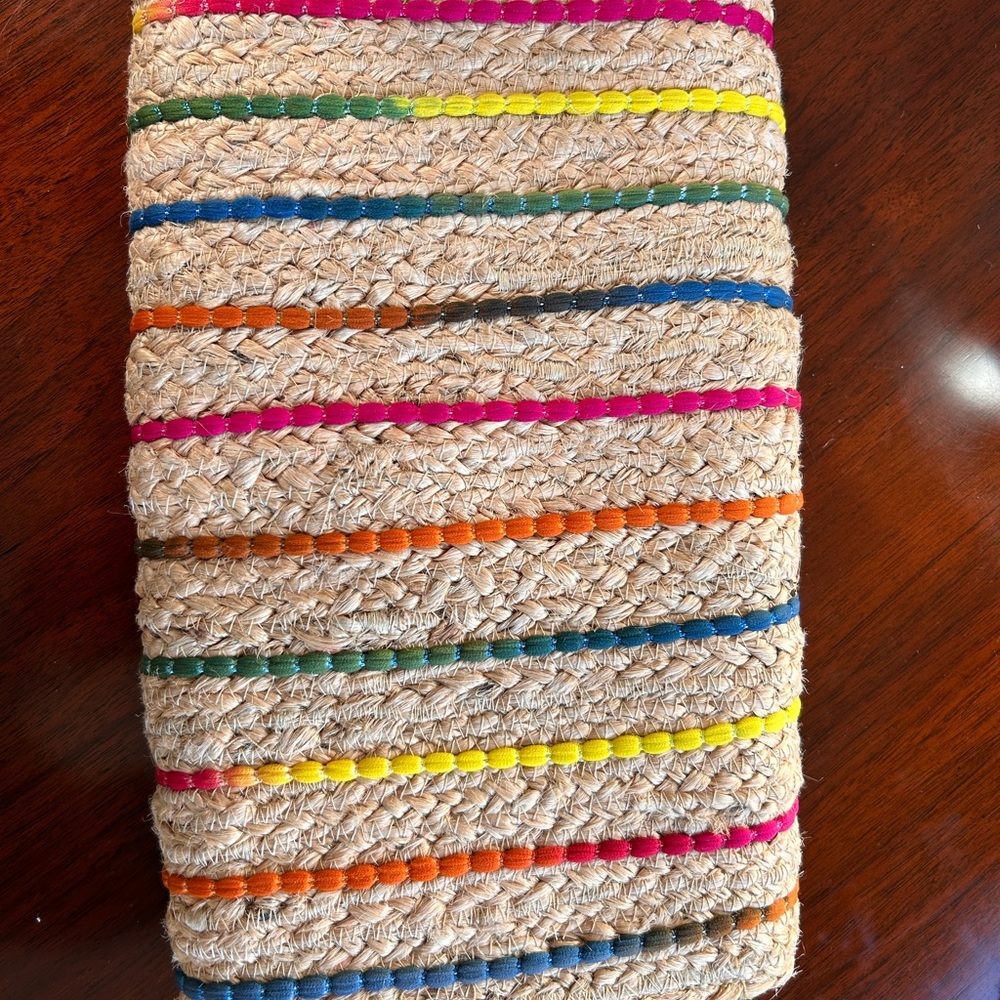 Rainbow Straw Clutch - image 5